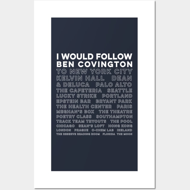 Team Ben (White Text) Wall Art by 4everYA